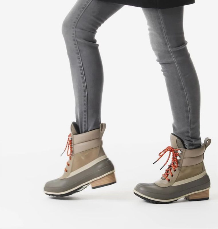 Sorel Dam Gummistövlar Khaki - Slimpack™ Iii Hiker Duck Mid - LEI-672815